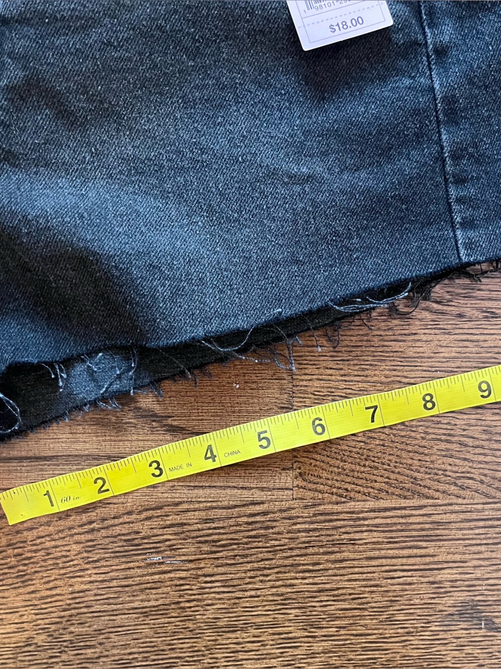 ⭐wild fable Black Raw Hem high rise jean Shorts - Picture 6 of 8